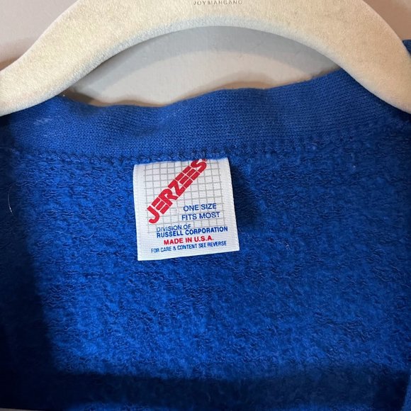 Vintage 90s Puffy Paint Glitter Tropical Fish Cardigan Sweatshirt - Picture 6 of 7